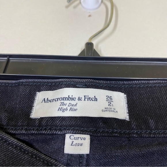 NWOT Abercrombie & Fitch High Rise Dad Jean Cross Waist Size 2/26 SHORT - Picture 9 of 10
